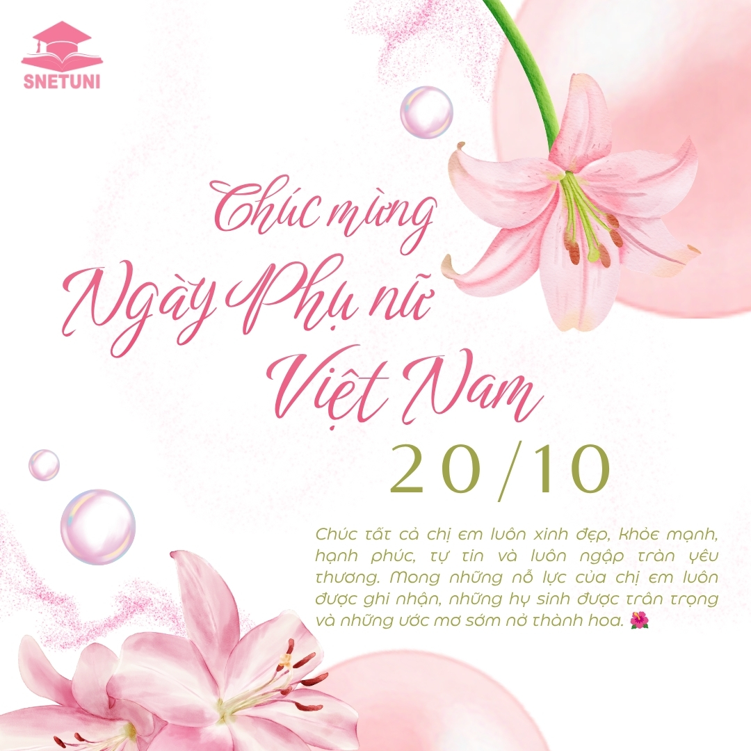 CH&Uacute;C MỪNG NG&Agrave;Y PHỤ NỮ VIỆT NAM 20/10: CH&Uacute;C PH&Aacute;I ĐẸP LU&Ocirc;N TỰ TIN HẠNH PH&Uacute;C V&Agrave; KH&Ocirc;NG NGỪNG TỎA S&Aacute;NG