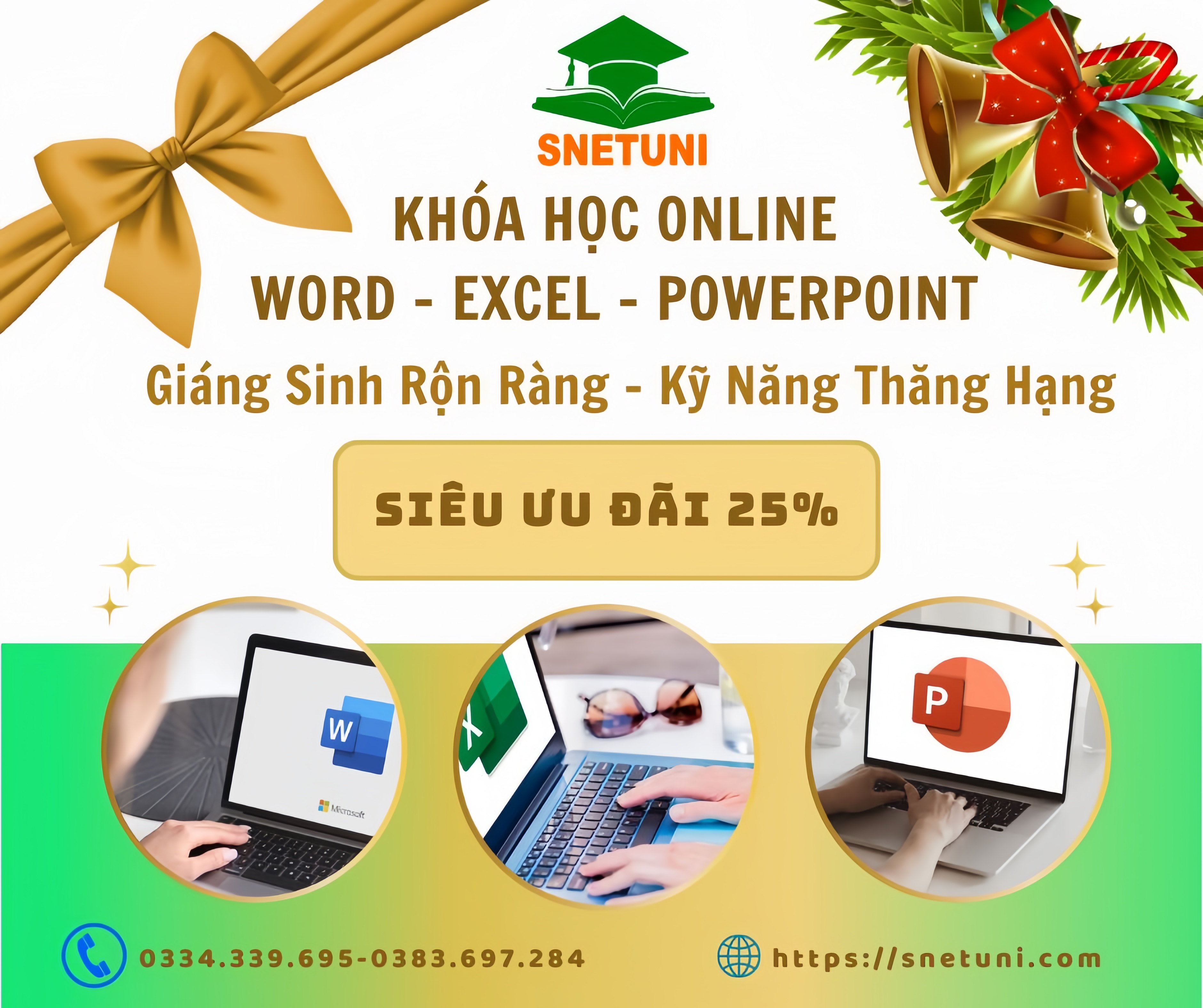 GIÁNG SINH RỘN RÀNG - NHẬN ƯU ĐÃI VÀNG LÊN ĐẾN 25%