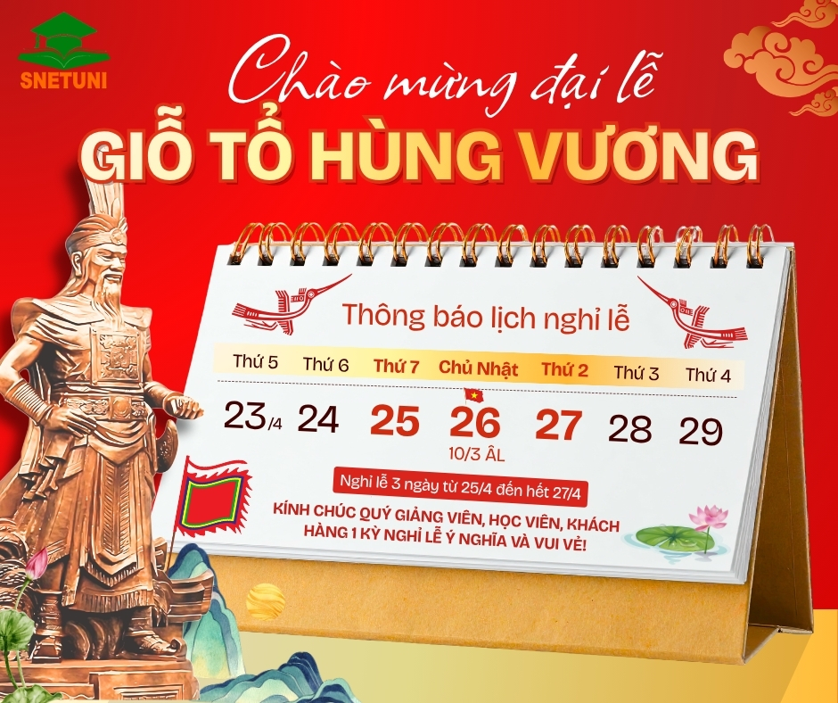 TH&Ocirc;NG B&Aacute;O LỊCH NGHỈ LỄ GIỖ TỔ H&Ugrave;NG VƯƠNG 2026