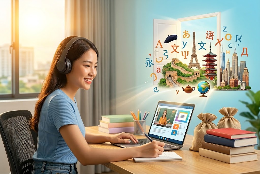 Học ngoại ngữ mở ra cơ hội mới cho tương lai