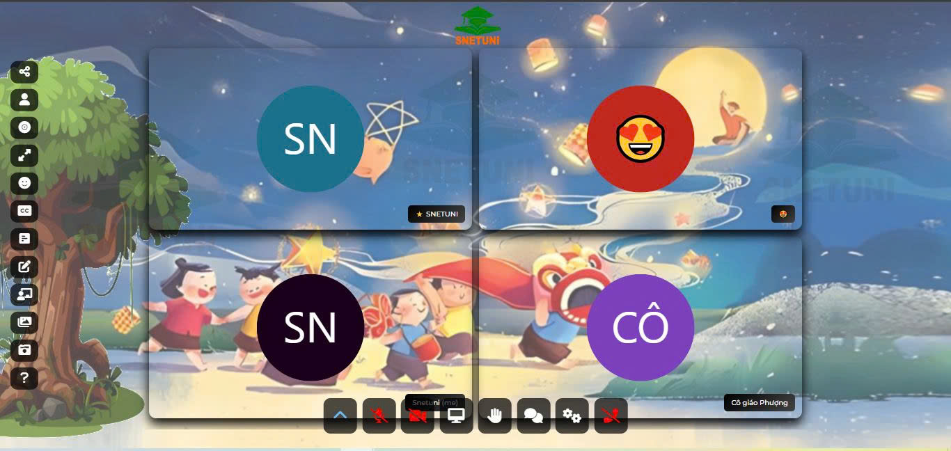 Tham gia vui Tết Trung thu online qua nền tảng trực tuyến Snetuni 