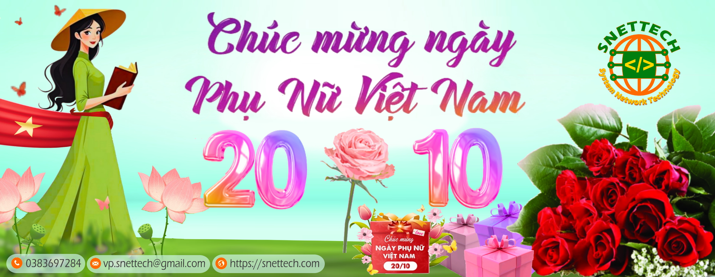 SNETTECH chúc mừng Ngày Phụ Nữ Việt Nam 20/10/2025
