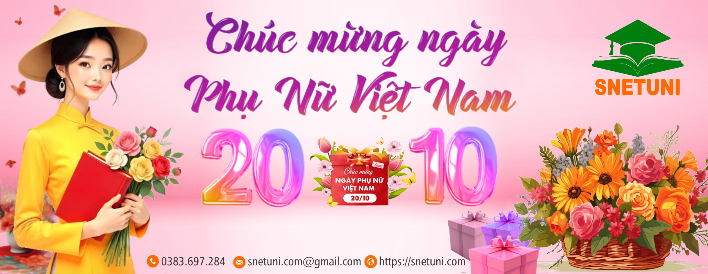 SNETUNI chúc mừng Ngày Phụ Nữ Việt Nam 20/10/2025