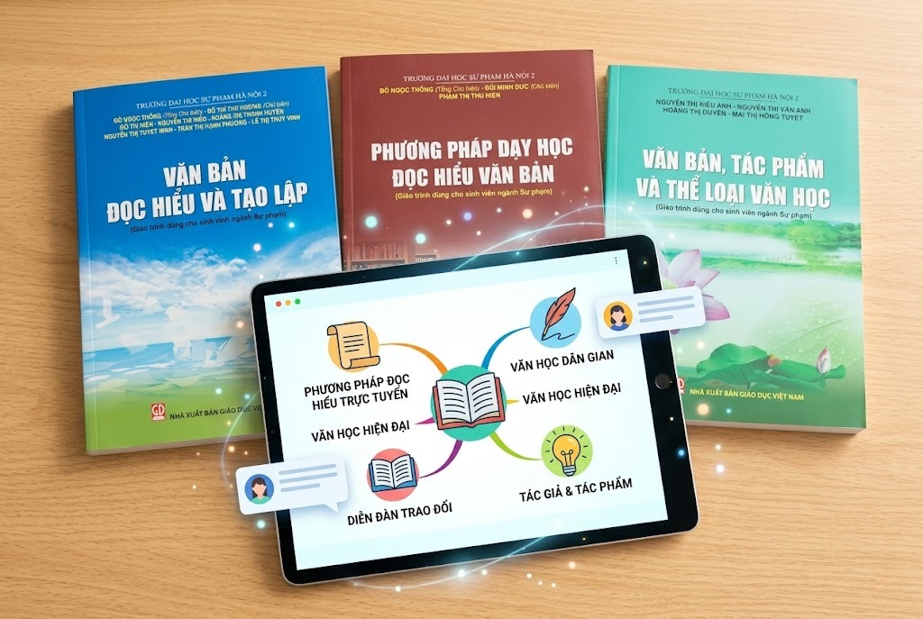 Học ngữ văn online là quá trình kết nối tương tác đa chiều giữa người học với tác phẩm