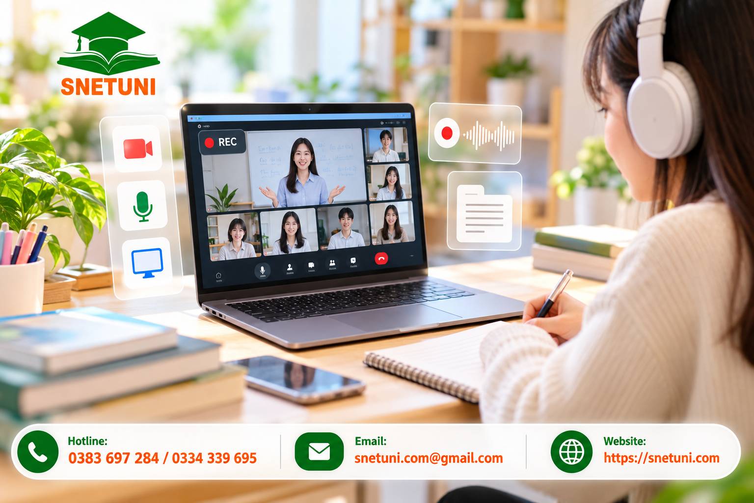 SNETUNI MEET - Lựa chọn tối ưu chi phí nâng cao hiệu quả dạy và học trực tuyến 